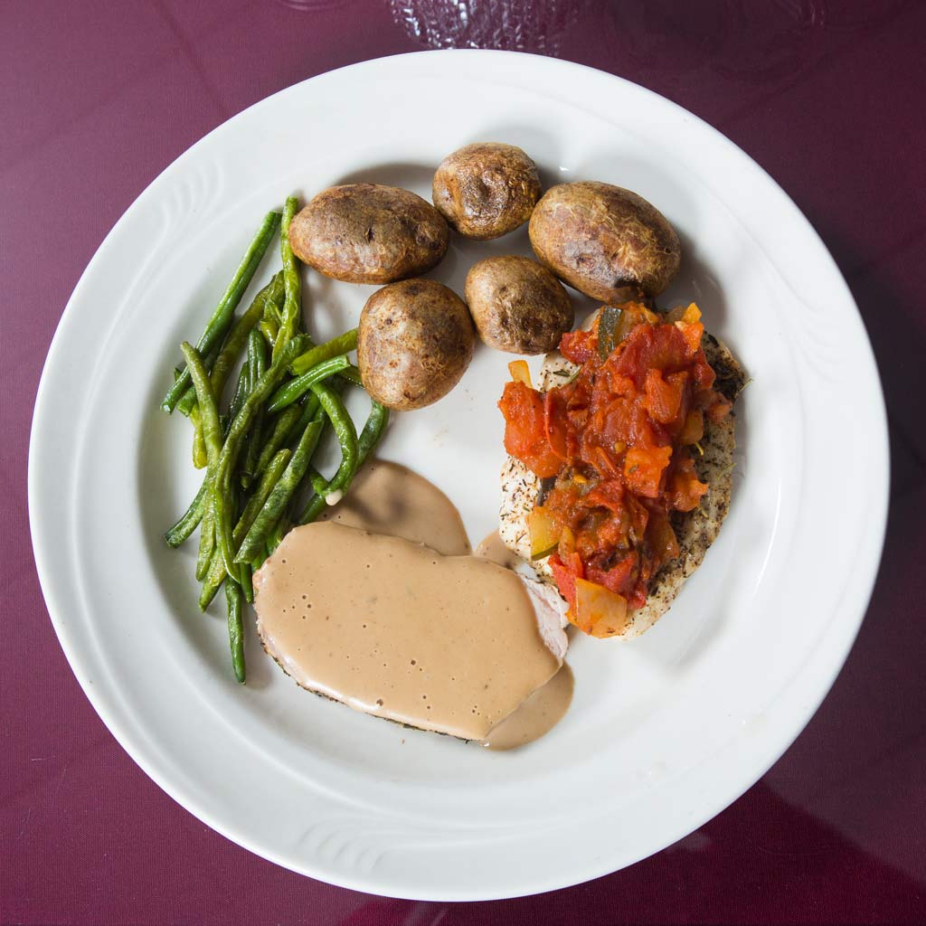 The Hughes Brothers Theatre in Branson offers a wonderfully prepared meal to go with any 8 PM show.