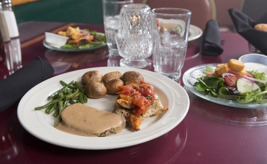 The Hughes Brothers Theatre in Branson offers a wonderfully prepared meal to go with any 8 PM show.